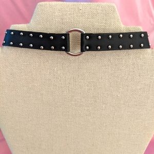 Black Punk Leather Choker
